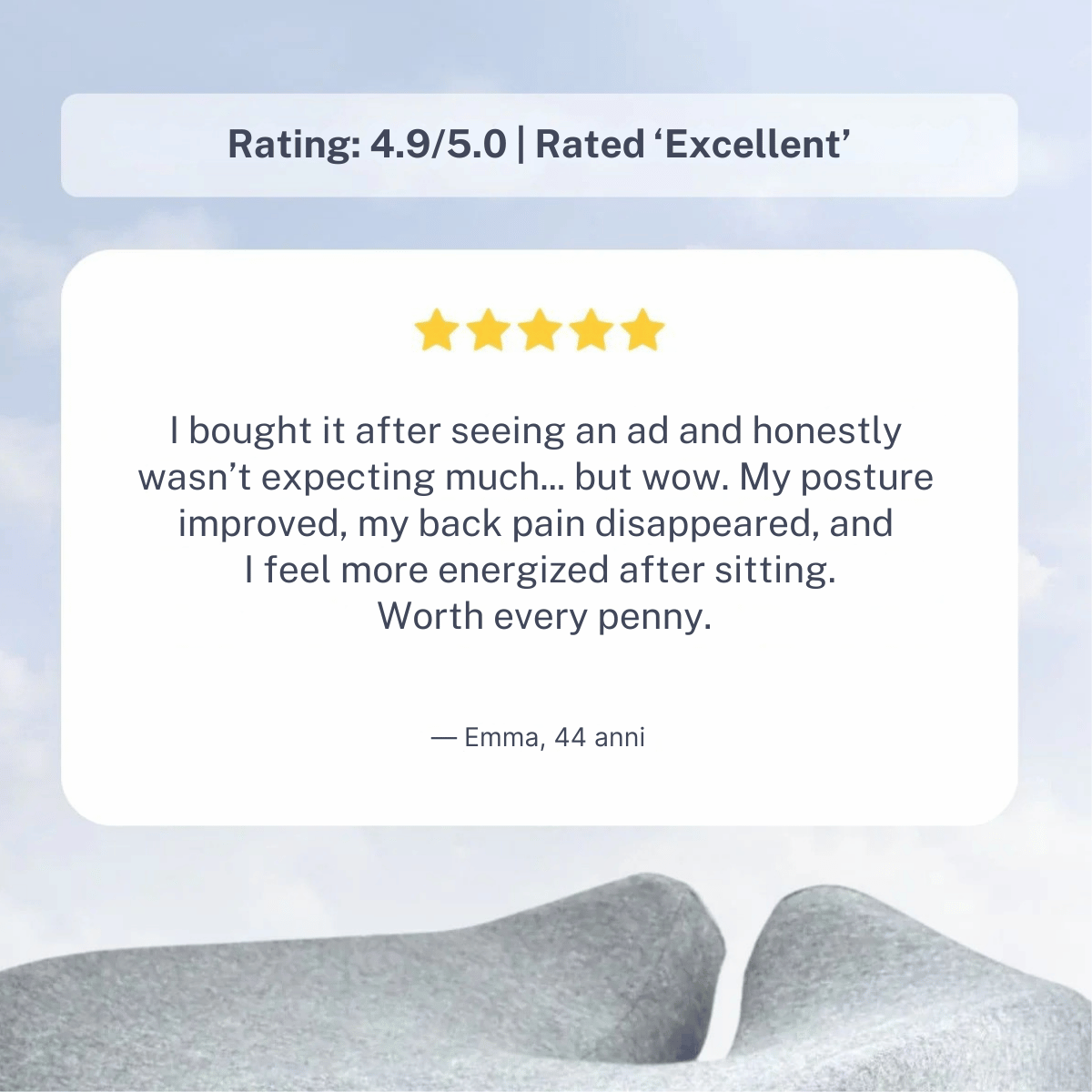 OrthoEase SEREST. – Posture Support Office Cushion