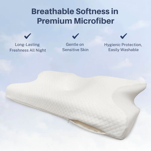 Breathable Soft Microfiber Pillowcase for Cervical Relief SEREST.